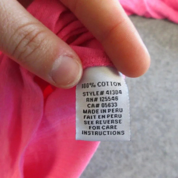 Habitat Women's Escape T Shirt Casual XL Top Pink Cotton 3/4 Sleeve Beach  204 - Picture 9 of 12